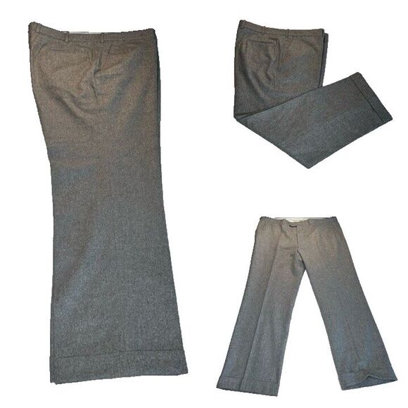 Paul Stuart Men's Wool Dress Pants Gray Flat Front Straight Leg 42x30.5 USA - Picture 1 of 11